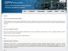 Tablet Screenshot of cityonline.sk